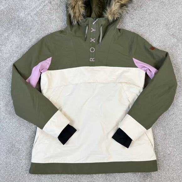 ROXY Women's Waterproof Insulated Shelter Snow Snow Sports Winter Jacket (Sz L) - Picture 9 of 13